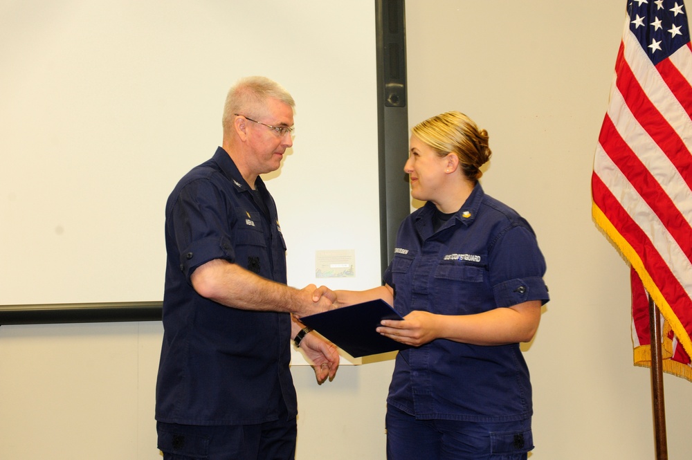 Sector Anchorage Coast Guardsman awarded for rescue of injured woman