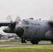 C-130 Hercules takes off