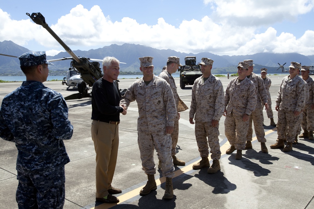 Secretary of Defense Visit to Hawaii 2013