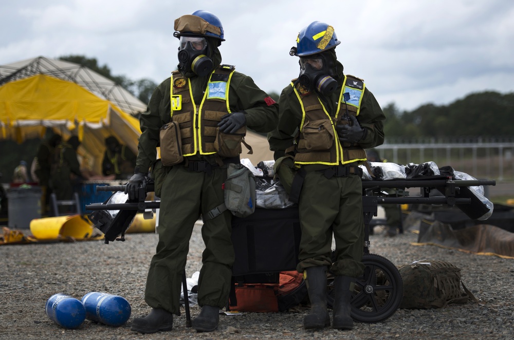 Chemical Biological Incident Response Force Marines train to respond to world crises