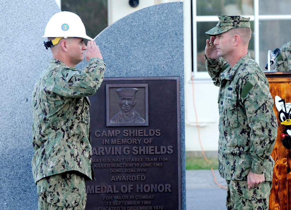 Seabee Camp Shields Battalion turnover