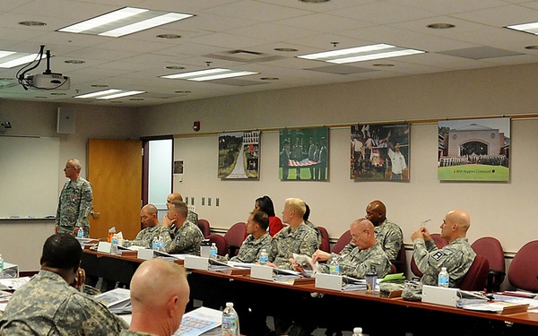 85th Support Command hosts First Army, Division-West command team Army Reserve orientation brief