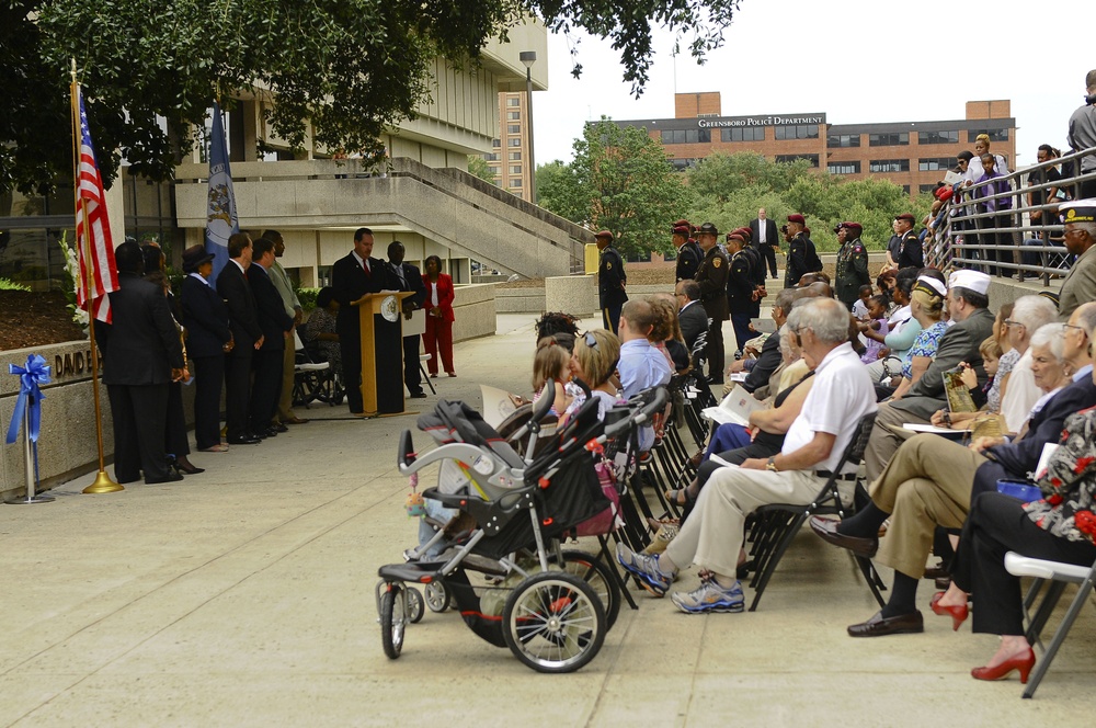 White Falcons attend dedication ceremony to fallen comrade