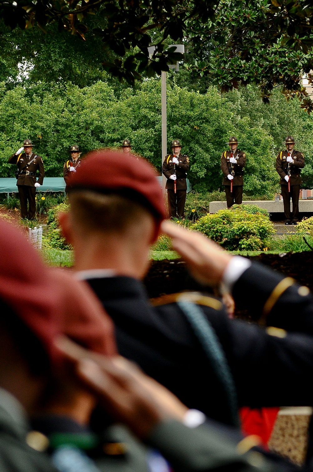 White Falcons attend dedication ceremony to fallen comrade