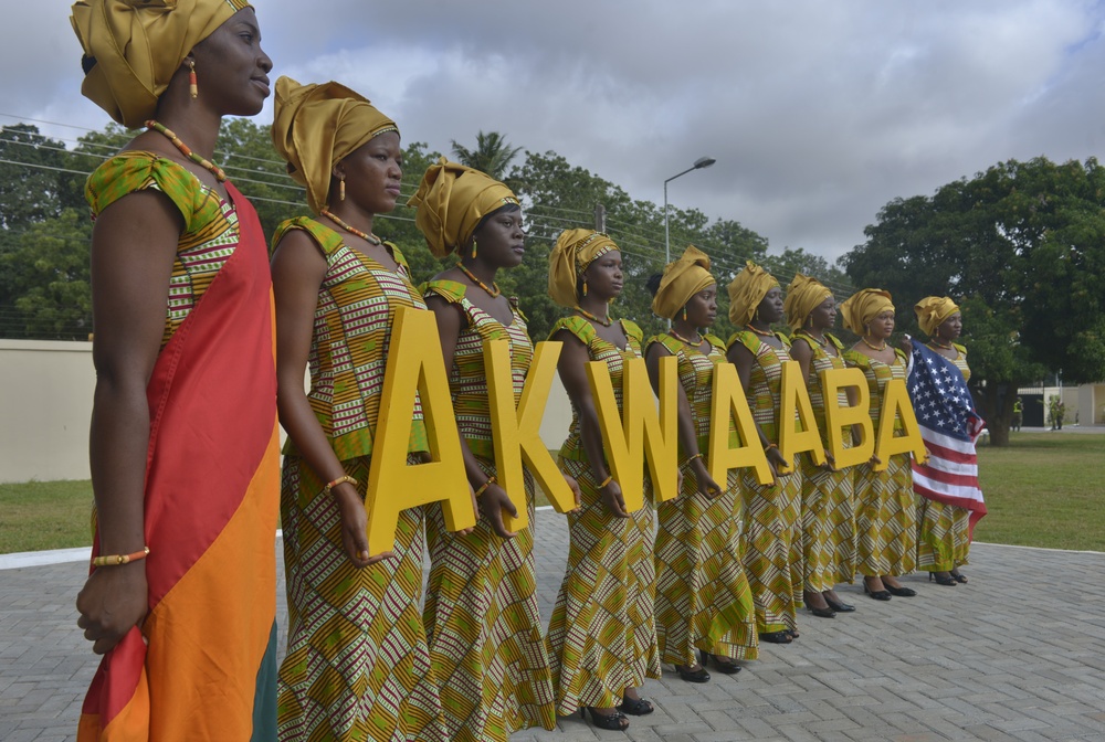 Ghanaian's welcome foreign military leaders