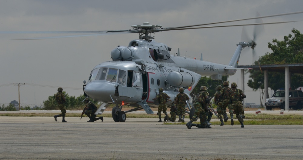 Ghanaian air force special forces demonstrate fast action capabilities