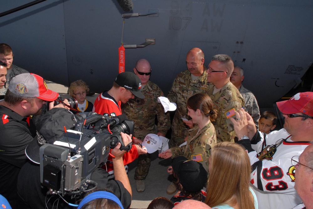 Buffalo native Patrick Kane brings Stanley Cup to Niagara Falls Air Reserve Station