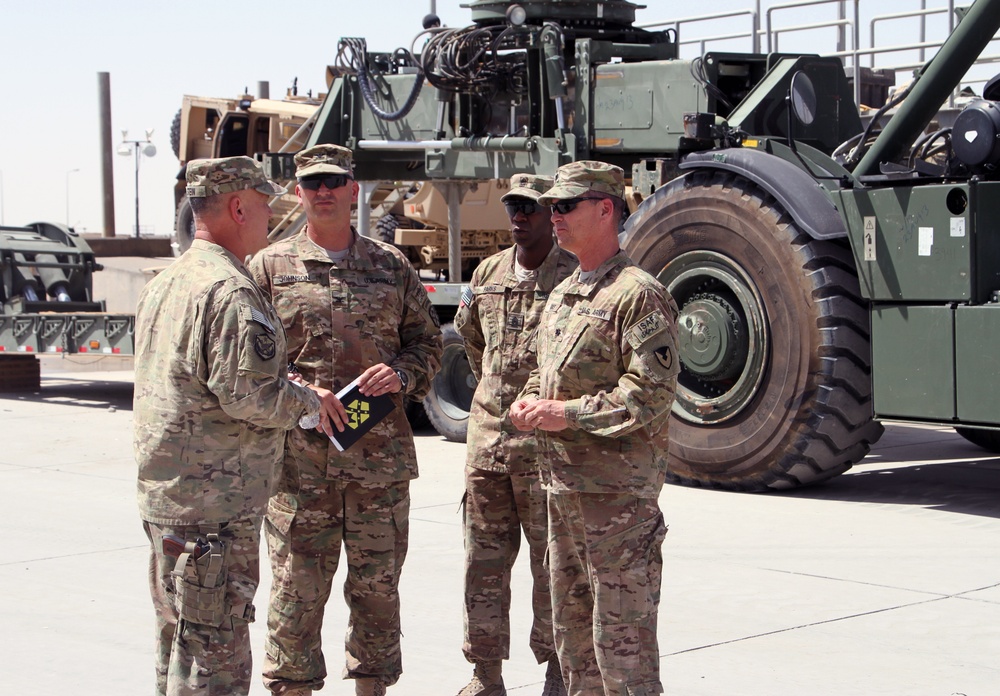 Maj. Gen. Kurt J. Stein visits Four Corners in Kandahar