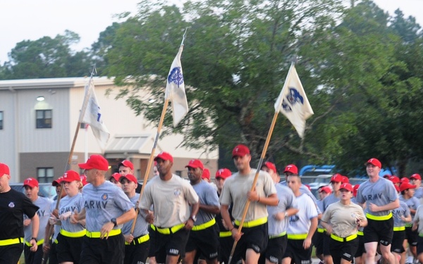 264th CSSB riggers take on Redhat run at Fort Bragg