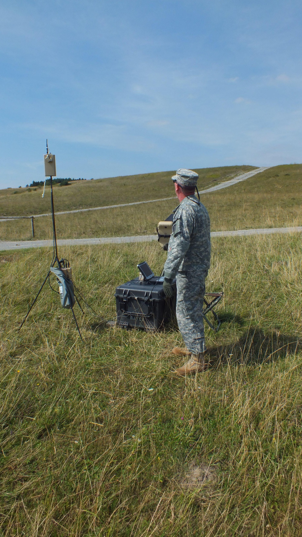 US soldier with the US Army Europe Aviation Safety and Standardization Detachment