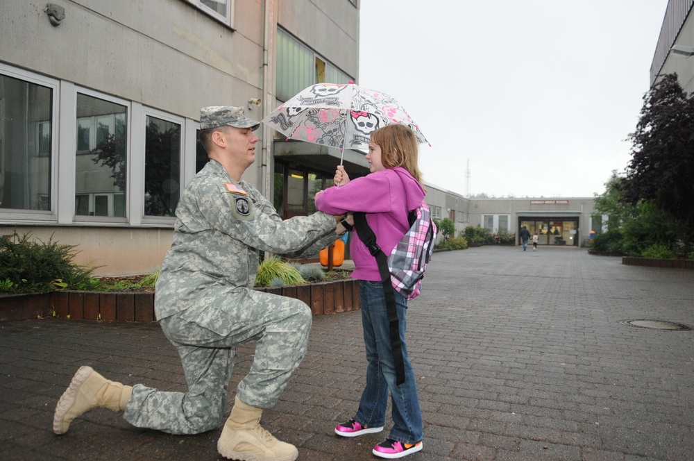 DoDDS students arrive for first day of school