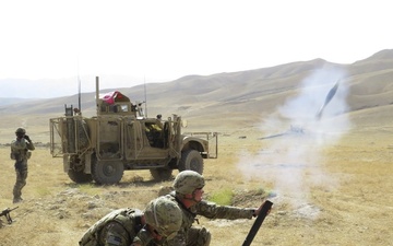 Blackfoot Troop conducts combined support fire exercise