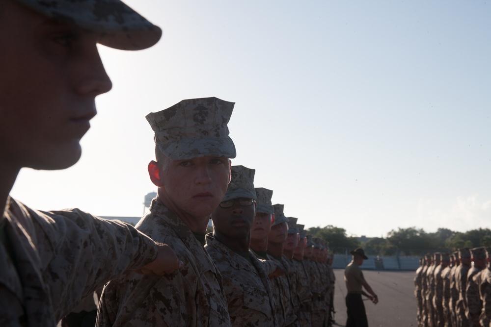 Photo Gallery: Marine recruits graded on drill performance on Parris Island