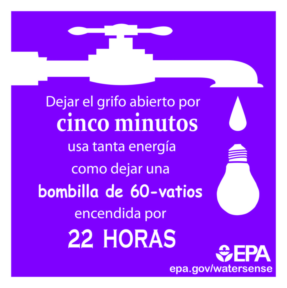 Save water at the faucet (Spanish)