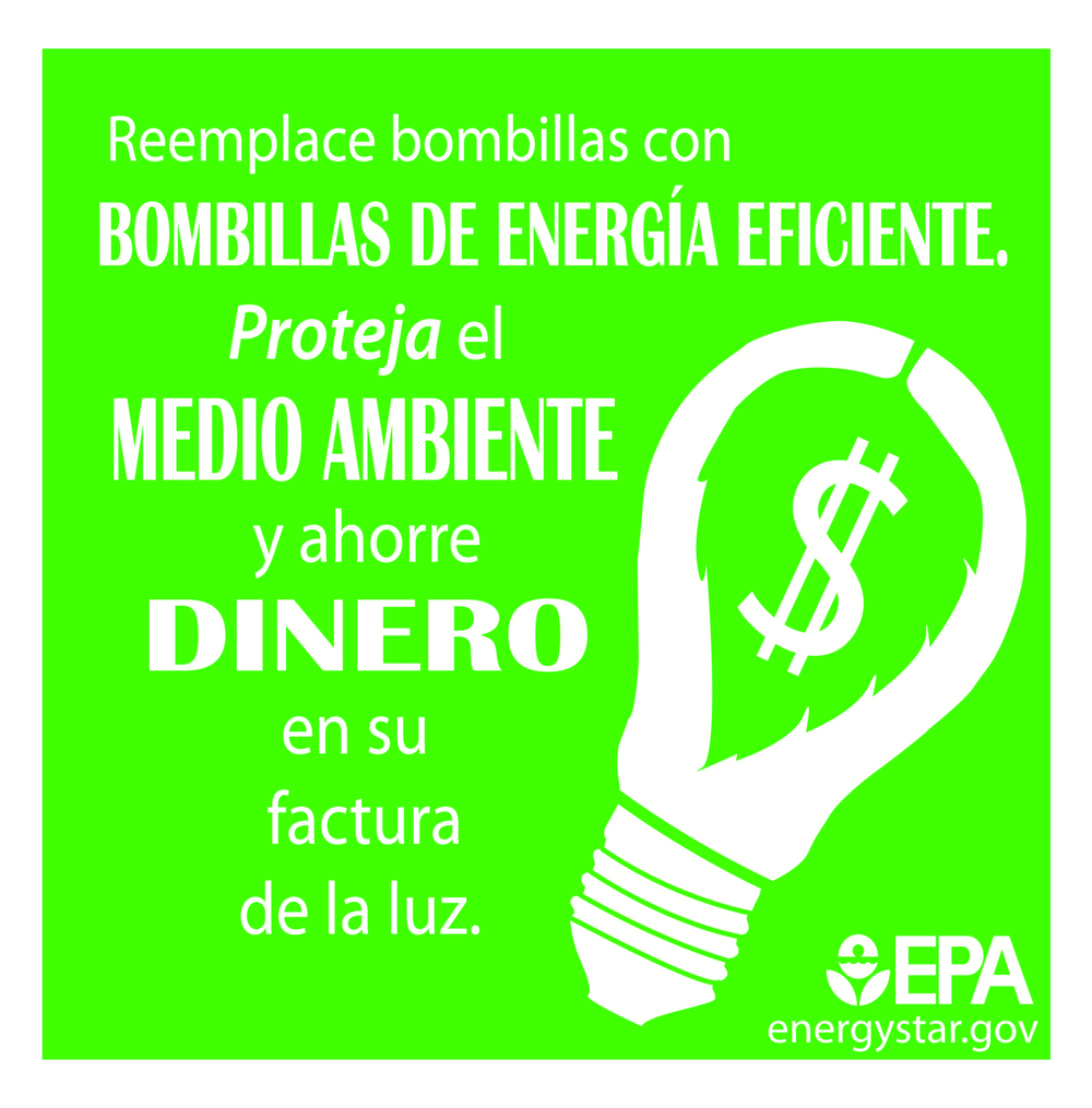 Change light bulbs (Spanish)