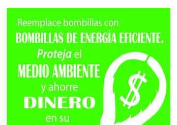 Change light bulbs (Spanish)