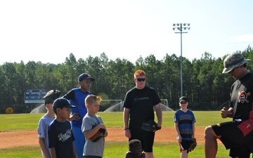 1st MEB baseball clinic knocks one out of park with former major league player