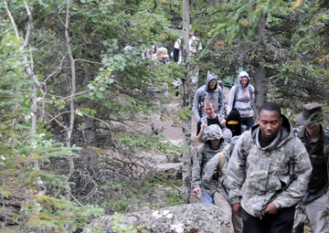 Spartan paratroopers hike Crow Pass