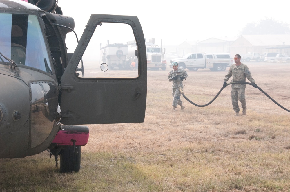 Cal Guard battles wild fires