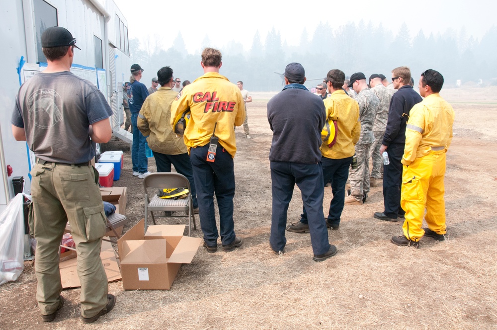 Calif. Guard battles wildfires