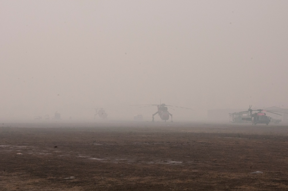 Calif. Guard battles wildfires