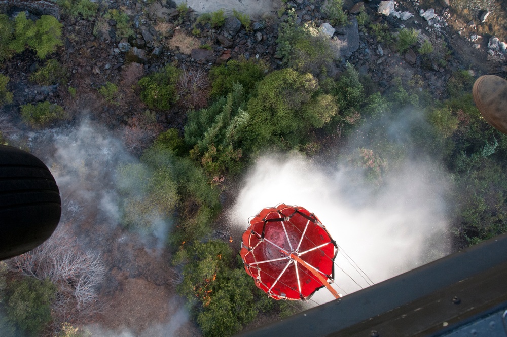 Calif. Guard battles wildfires