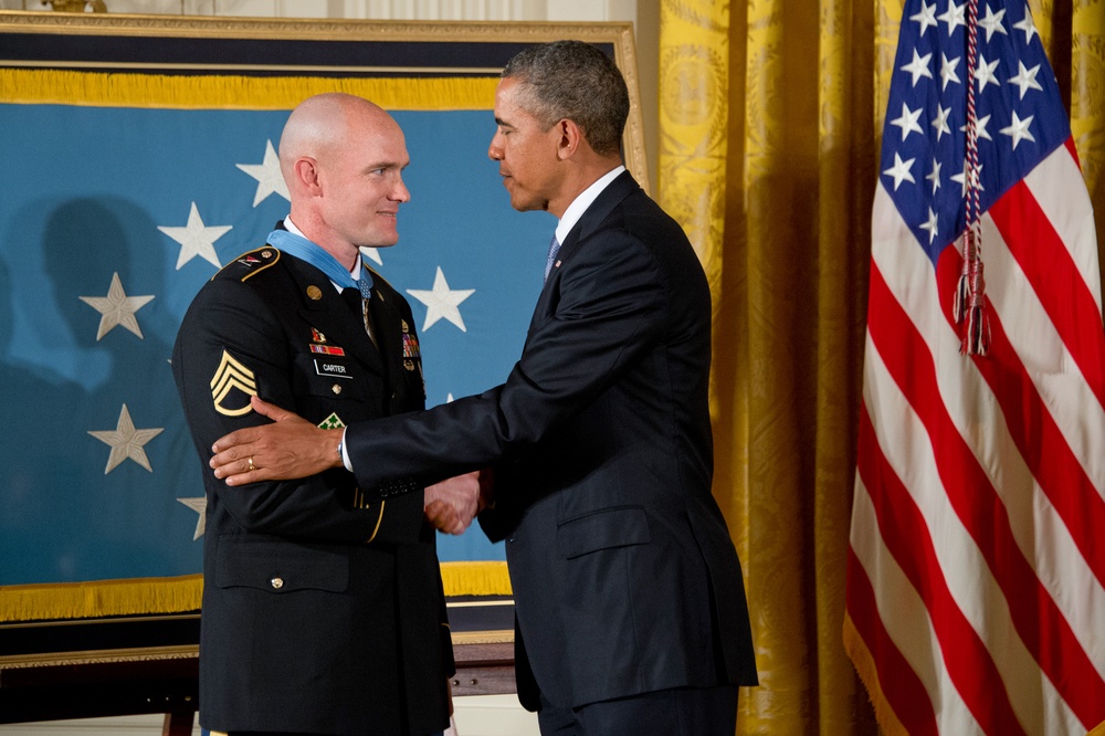 Staff Sgt. Ty Carter receives Medal of Honor