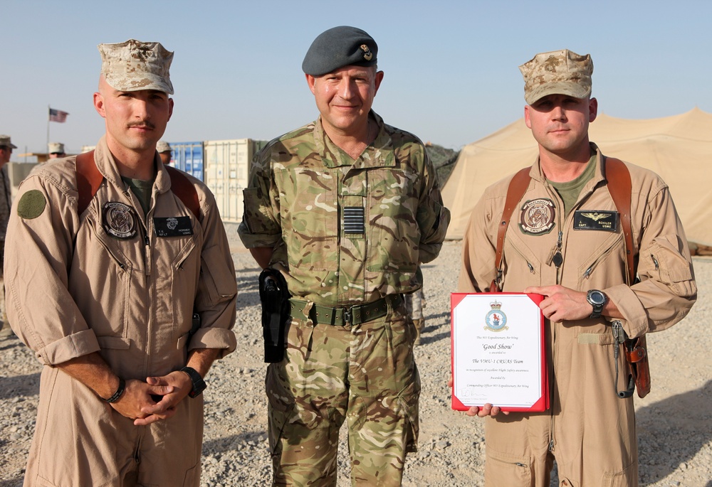 Unmanned Aerial Vehicle Squadron 1 awarded for flight safety awareness
