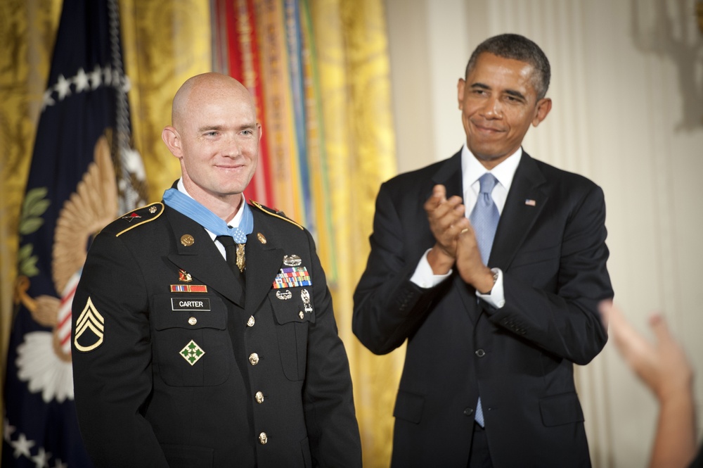 Medal of Honor ceremony in honor of Staff Sgt. Ty Carter