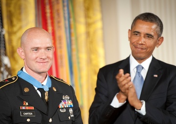 Medal of Honor ceremony in honor of Staff Sgt. Ty Carter