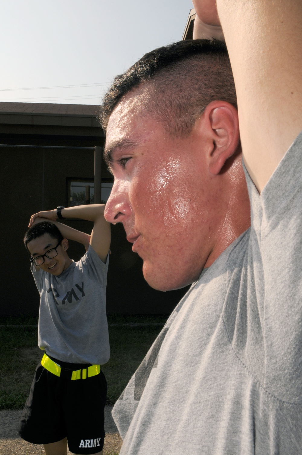 Soldiers stay physically fit in nature’s gym