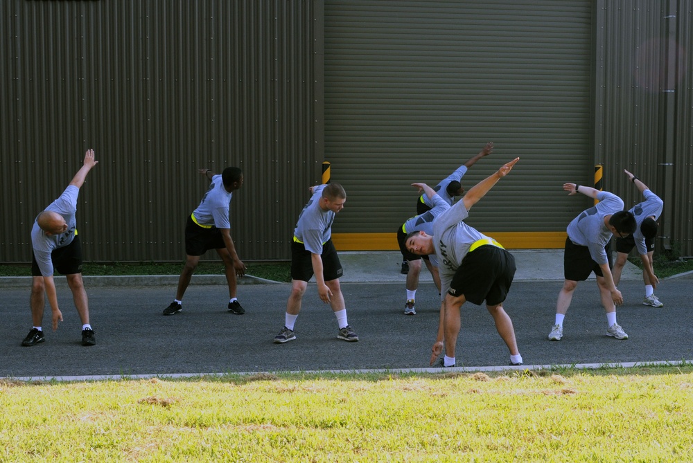 Soldiers stay physically fit in nature’s gym