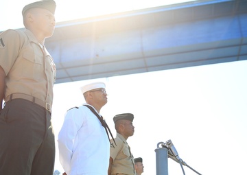 USS Boxer departs San Diego