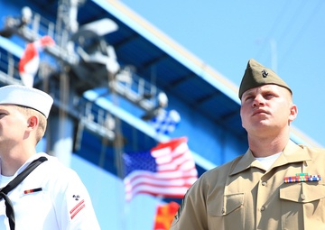 USS Boxer departs San Diego