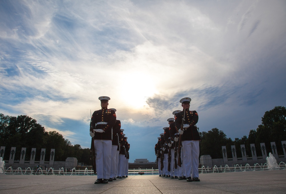 Silent Drill Platoon Performing at WWII Memorial