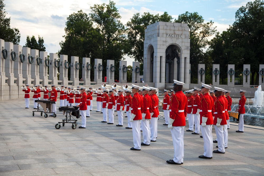 "The Commandants Own" Performing at WWII Memorial