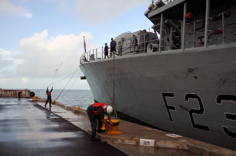 Royal Navy pulls into NAS Key West