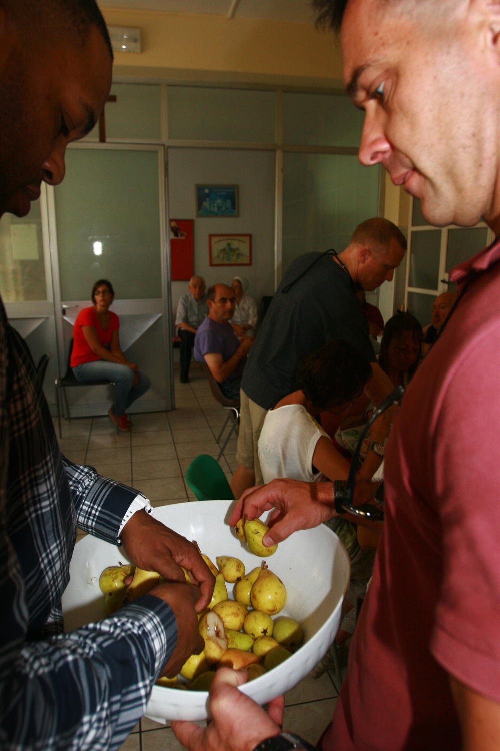 Special-Purpose Marine Air-Ground Task Force Africa 13 pass out food to homeless