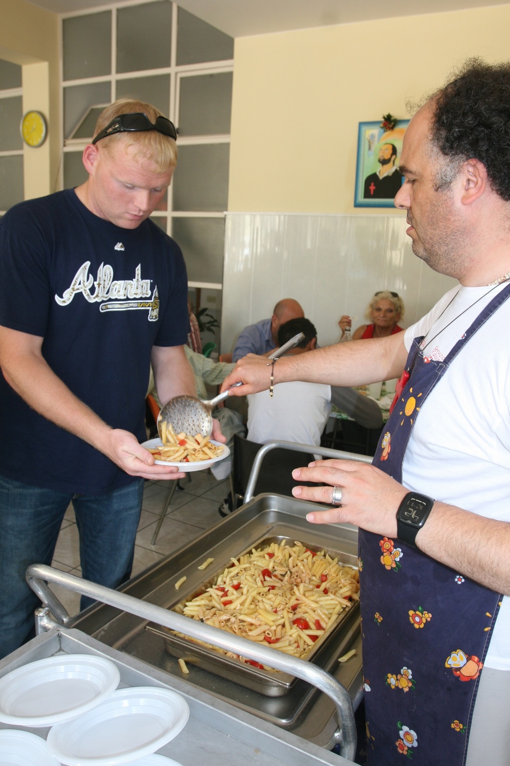 Special-Purpose Marine Air-Ground Task Force Africa 13 pass out food to homeless