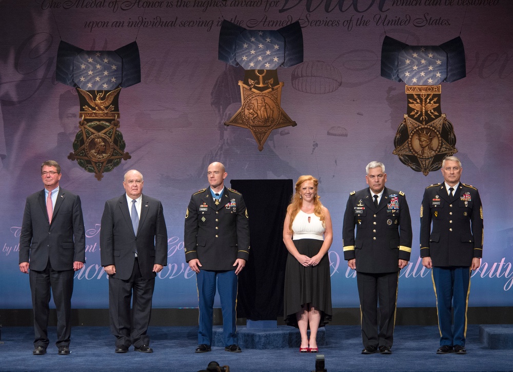 Medal of Honor Hall of Heroes Induction Ceremony in honor of US Army Staff Sgt. Ty Michael Carter