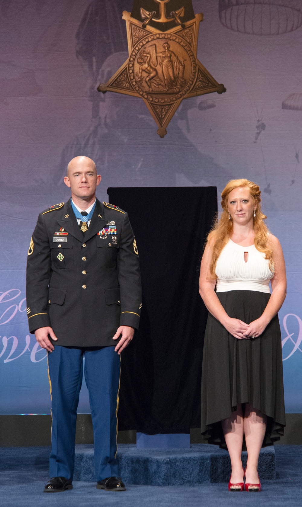 Medal of Honor Hall of Heroes Induction Ceremony in honor of US Army Staff Sgt. Ty Michael Carter