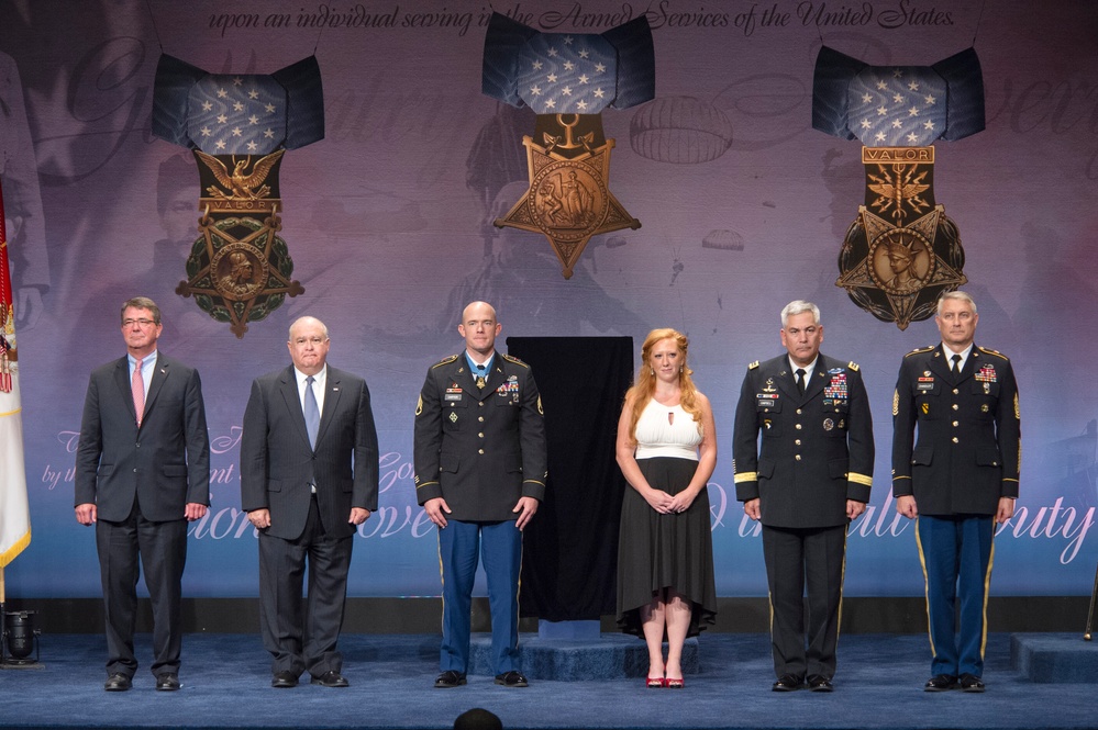 Medal of Honor Hall of Heroes Induction Ceremony in honor of US Army Staff Sgt. Ty Michael Carter