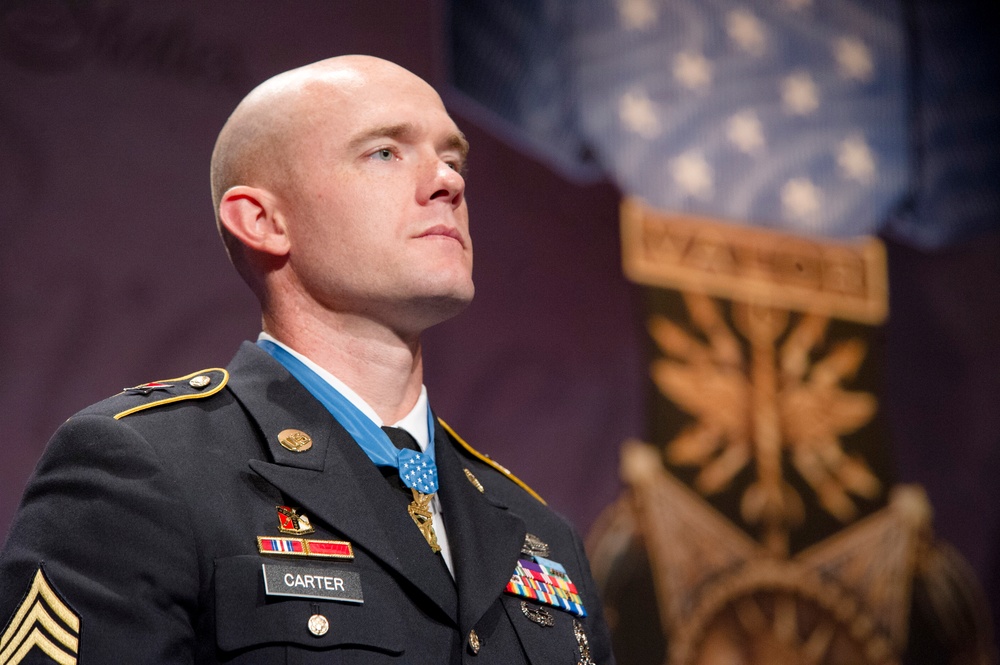 Medal of Honor Hall of Heroes Induction Ceremony in honor of US Army Staff Sgt. Ty Michael Carter