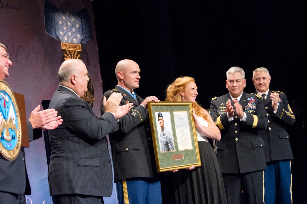 Medal of Honor Hall of Heroes Induction Ceremony in honor of US Army Staff Sgt. Ty Michael Carter