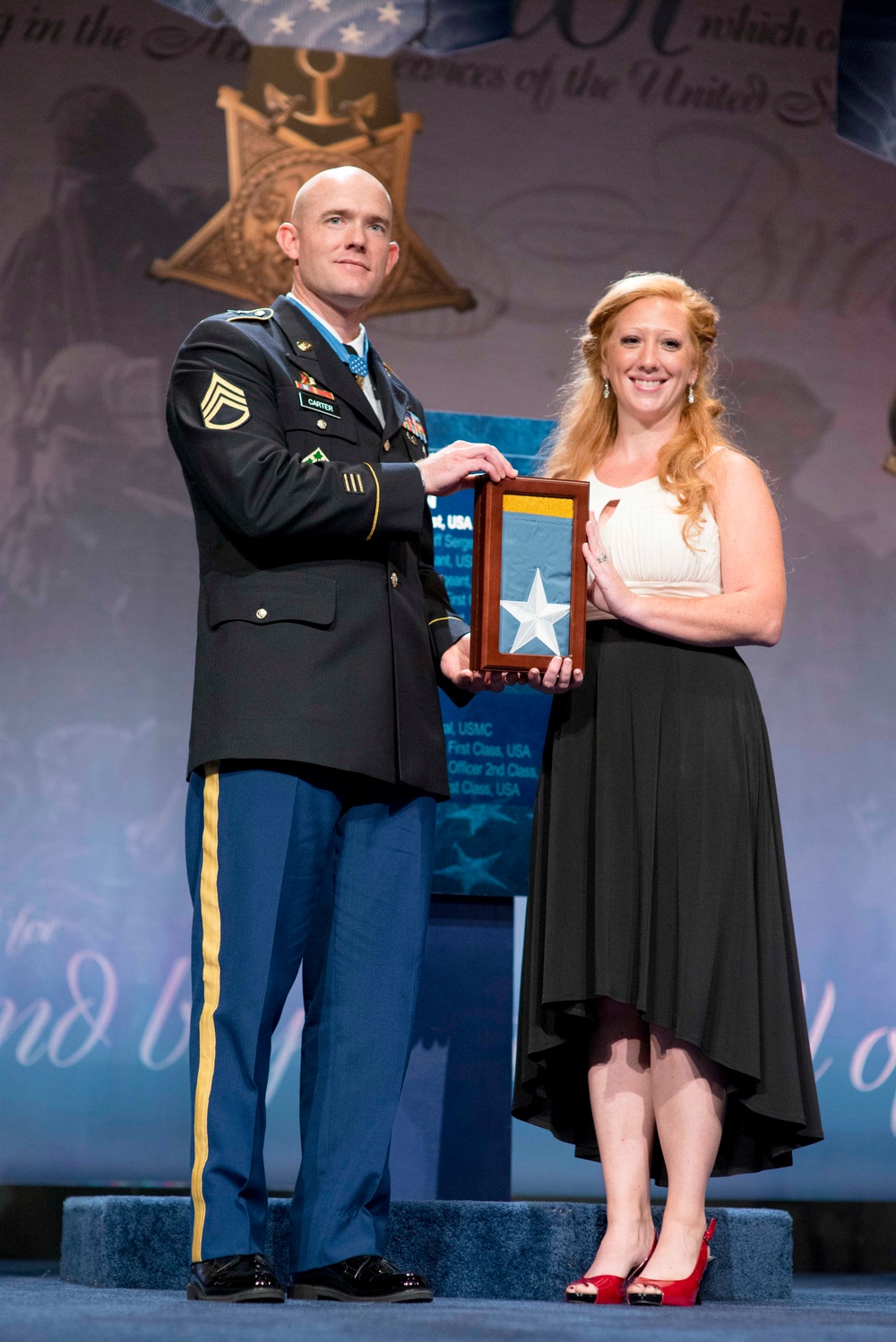 Medal of Honor Hall of Heroes Induction Ceremony in honor of US Army Staff Sgt. Ty Michael Carter