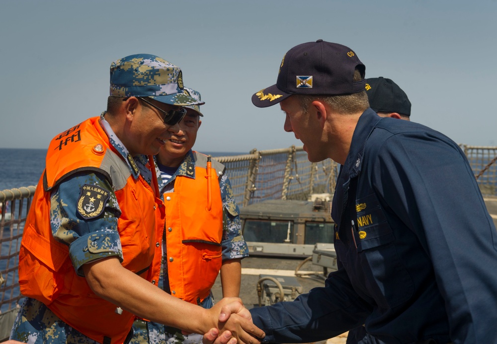 US and Chinese counter piracy exercise