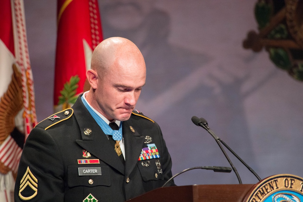 Medal of Honor Hall of Heroes Induction Ceremony in honor of US Army Staff Sgt. Ty Michael Carter