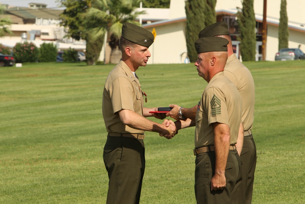 CLB-7 holds change of command ceremony