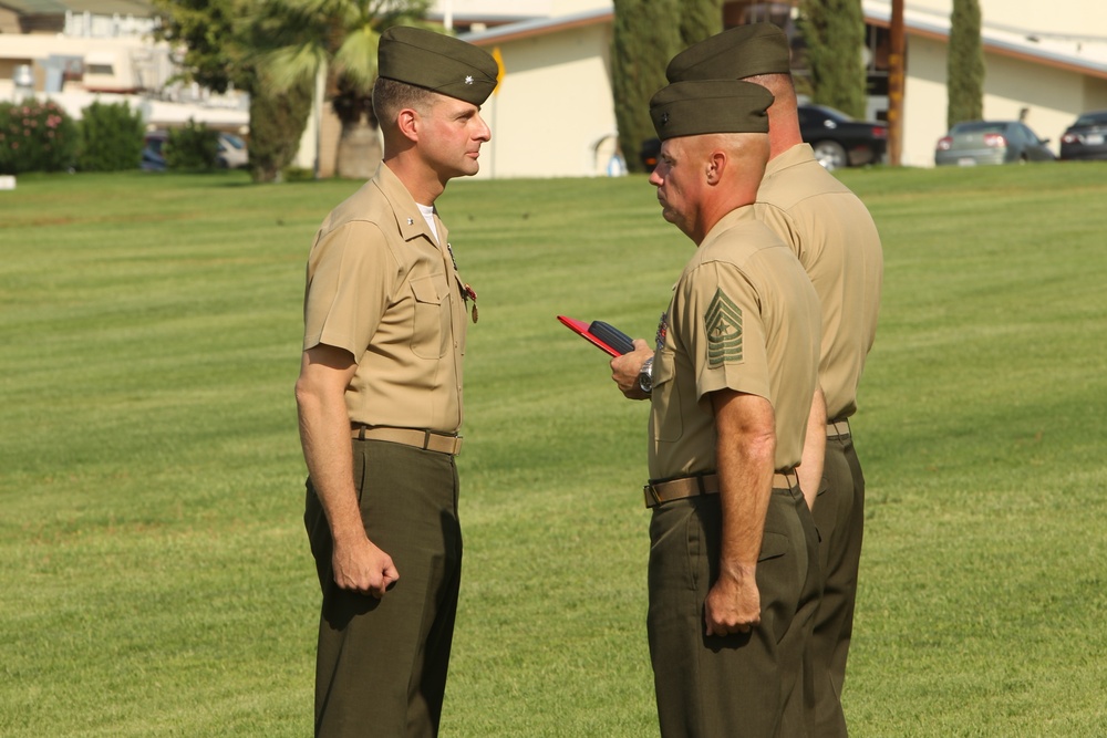 CLB-7 holds change of command ceremony