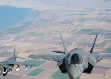 Refueling the F-35B Lightning II with VMGR-352